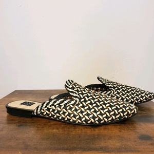 White House Black Market Vivienne Woven Mule